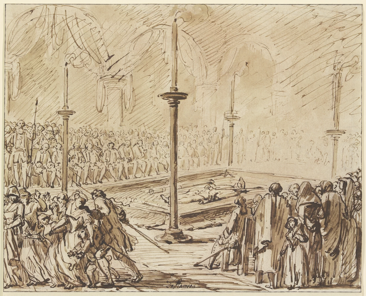 Esposizione del corpo di un eroe rivoluzionario francese - Städelsches Kunstinstitut und Städtische Galerie